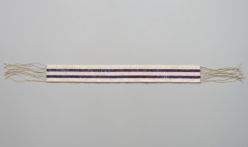 Two Row Wampum belt, 1613, 1993