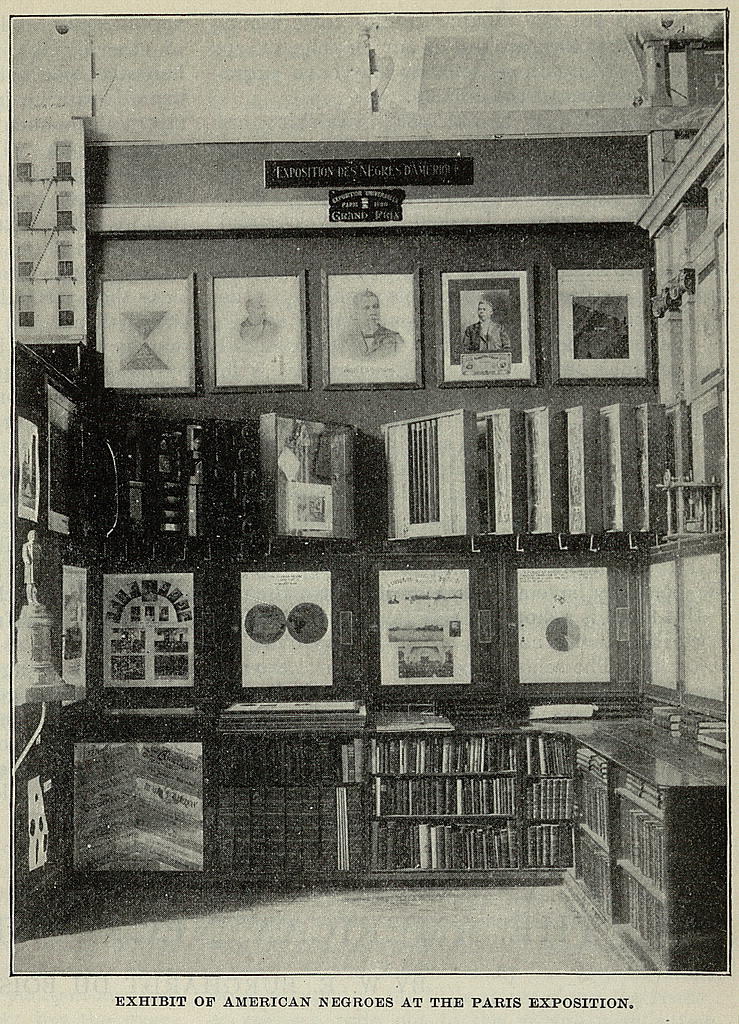 Exhibit of the American negroes at the Paris exposition. Exhibit of the American negroes at the Paris exposition.